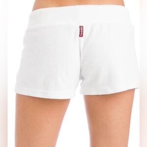 Hardtail Low Rise White Terry Shorts size small